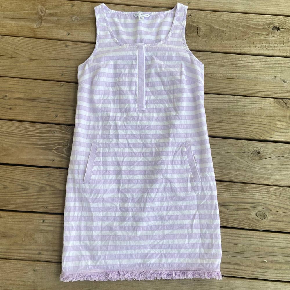 Southern Tide Purple Sky Stripe Corrine Dress XS
